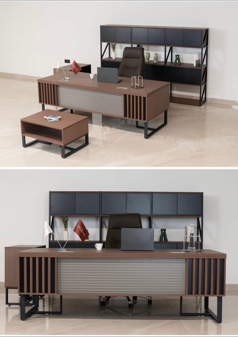 Customer showroom proof for importer RFQ, desk and storage setup planning