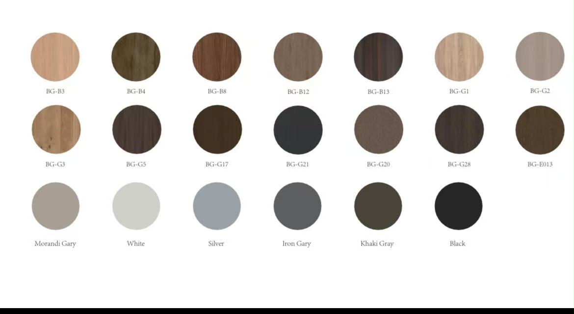 BG Office Furniture factory color chart