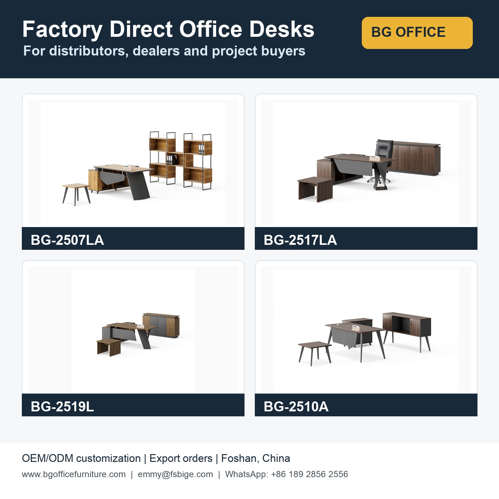 BG Office Furniture export market product showcase