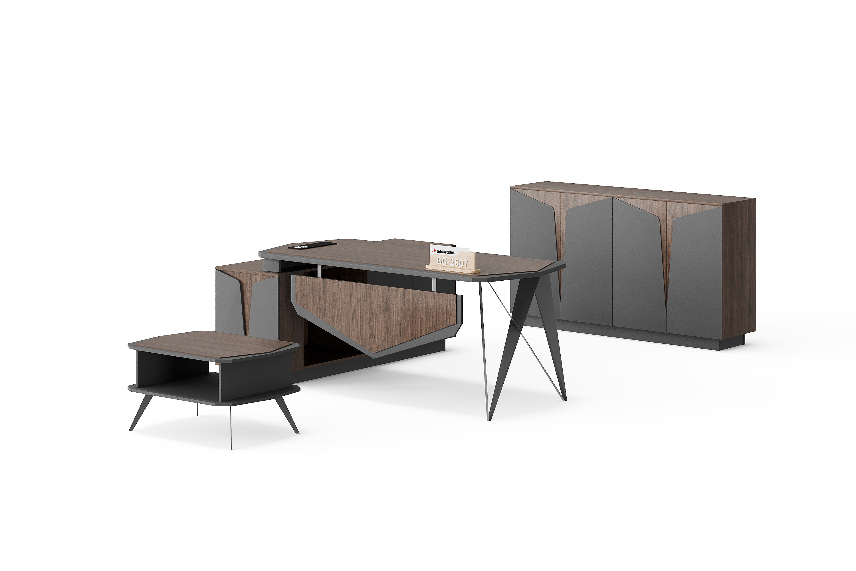 BG-2607LA-G17 2026 executive desk from BG Office Furniture