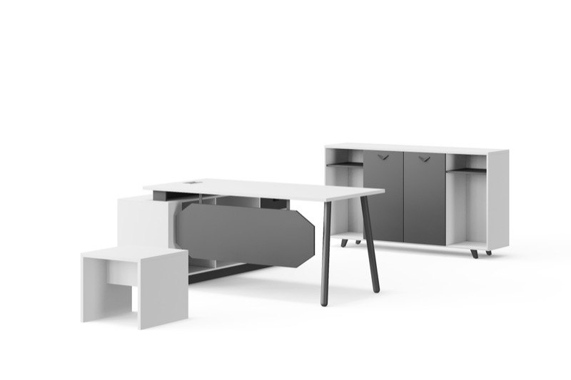 BG-2515LA L Shape Office Desk from BG Office Furniture